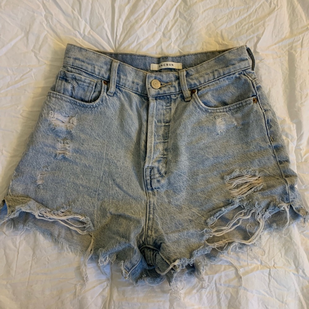 Light blue pacsun vintage high rise shorts size 24